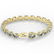 15.25 ctw Aquamarine & Diamond Eternity Micro Bracelet - 3