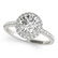 1.1 ctw Certified VS/SI Diamond Halo Ring 18k White