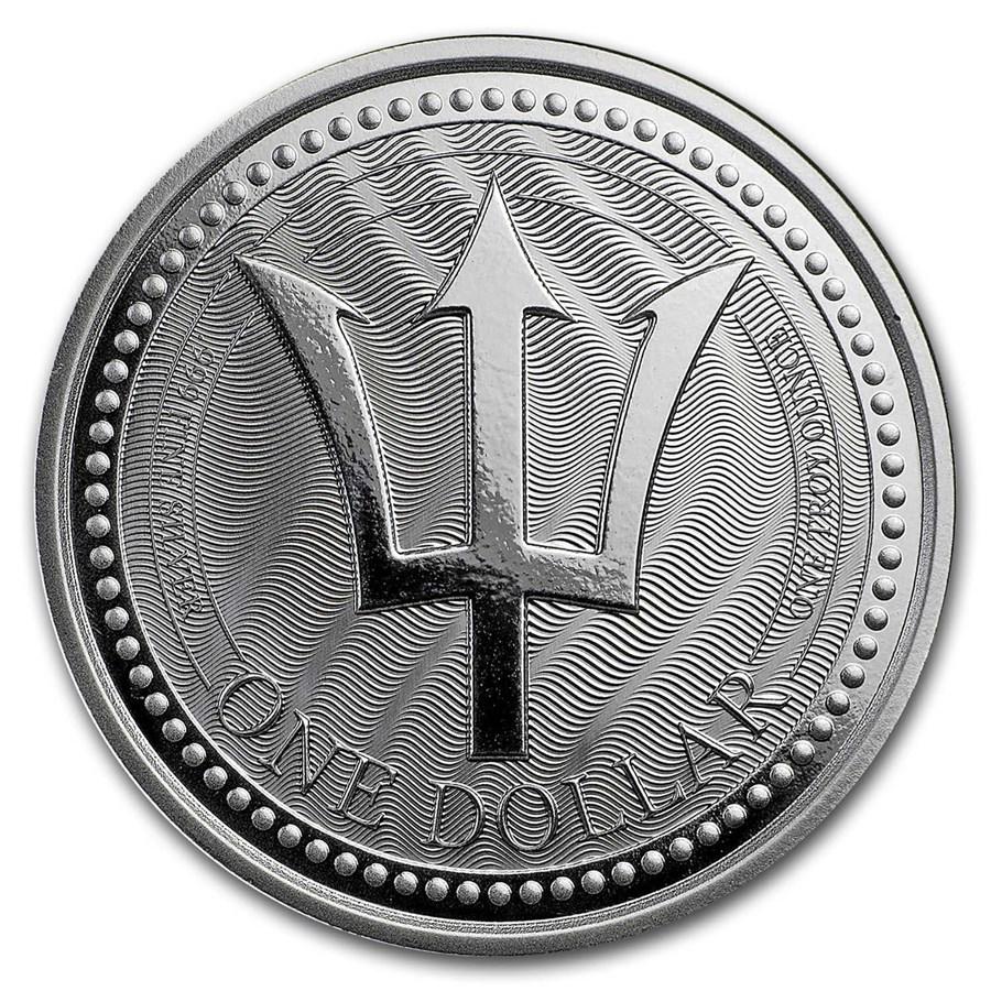 2017 Barbados 1 oz Silver Trident BU: 2017 Barbados 1 oz Silver Trident BU Your winning item will match the quality of the product shown. Dates will be according to listing, may or may not vary.