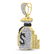 10kt Yellow Gold Mens Round Diamond Money Bag Stacks - 2
