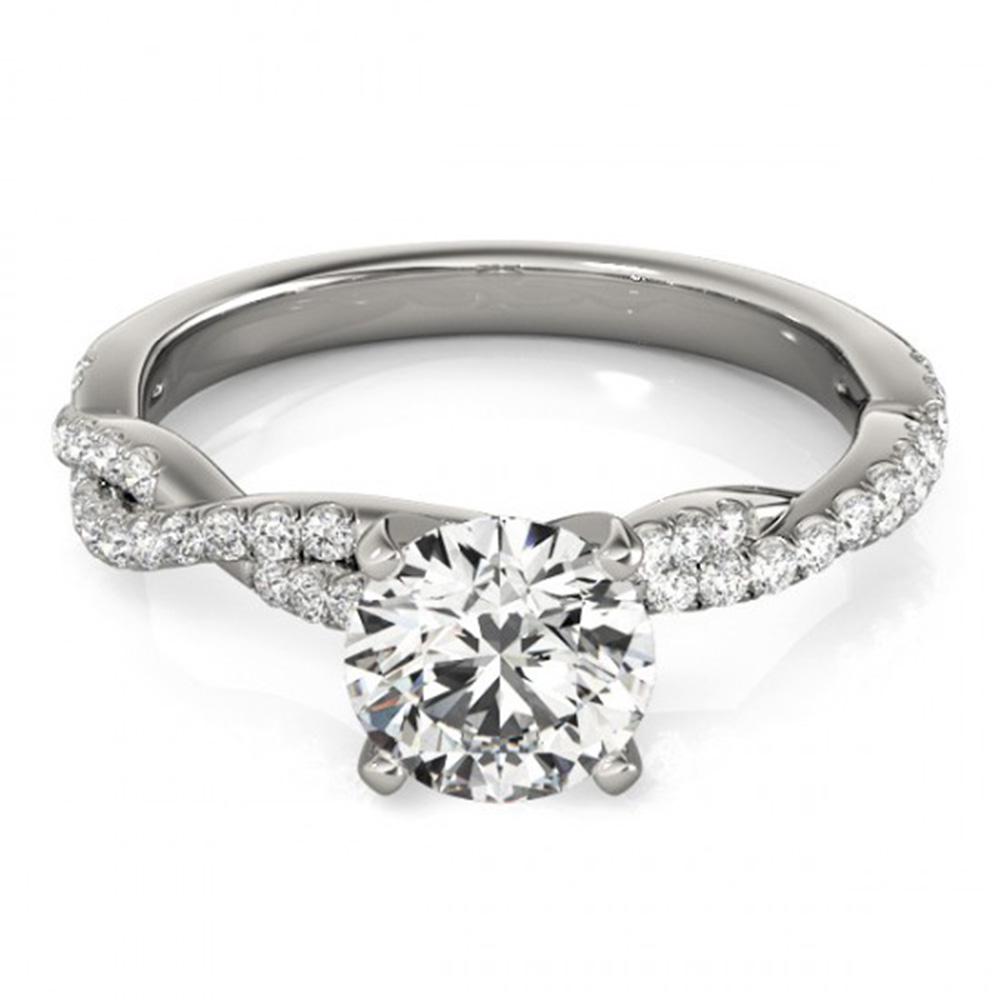 Natural 0.75 ctw Diamond Solitaire Ring 14k White Gold: Natural 0.75 ctw Diamond Solitaire Ring 14k White Gold Manufacturer's Suggested Retail Price: $5100.00 Item: Diamond Wedding Ring Total Gem weight: 0.75 carats Metal: Solid 14k White Gold Gold P