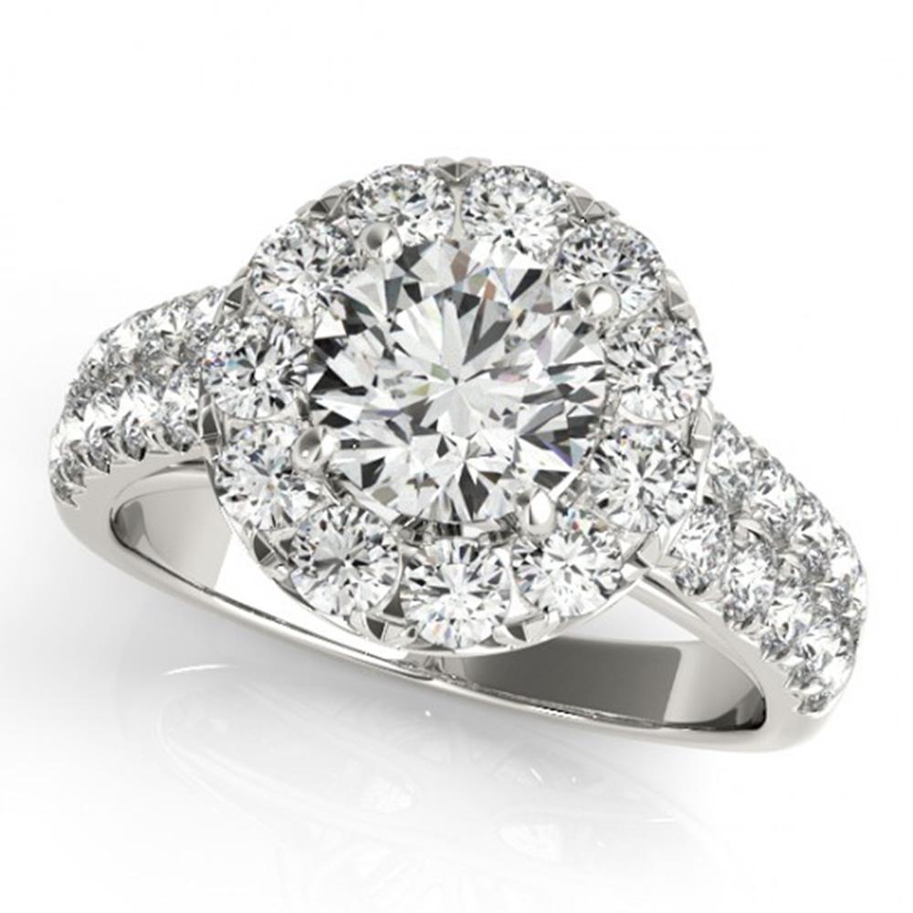 Natural 1.52 ctw Diamond Halo Ring 14k White Gold: Natural 1.52 ctw Diamond Halo Ring 14k White Gold Manufacturer's Suggested Retail Price: $7650.00 Item: Diamond Wedding Ring Total Gem weight: 1.52 carats Metal: Solid 14k White Gold Gold Produc