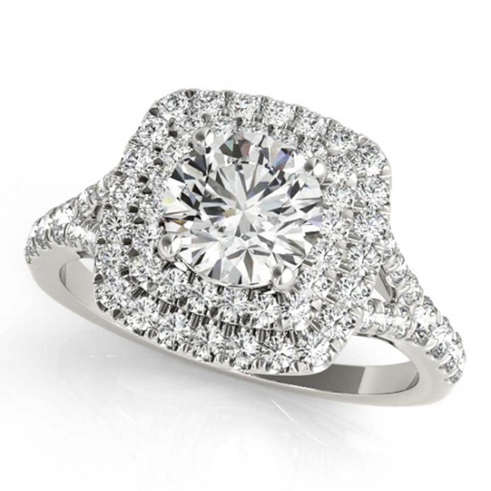 Natural 1.45 ctw Diamond Solitaire Halo Ring 14k White: Natural 1.45 ctw Diamond Solitaire Halo Ring 14k White Gold Manufacturer's Suggested Retail Price: $10200.00 Item: Diamond Wedding Ring Total Gem weight: 1.45 carats Metal: Solid 14k White Gold