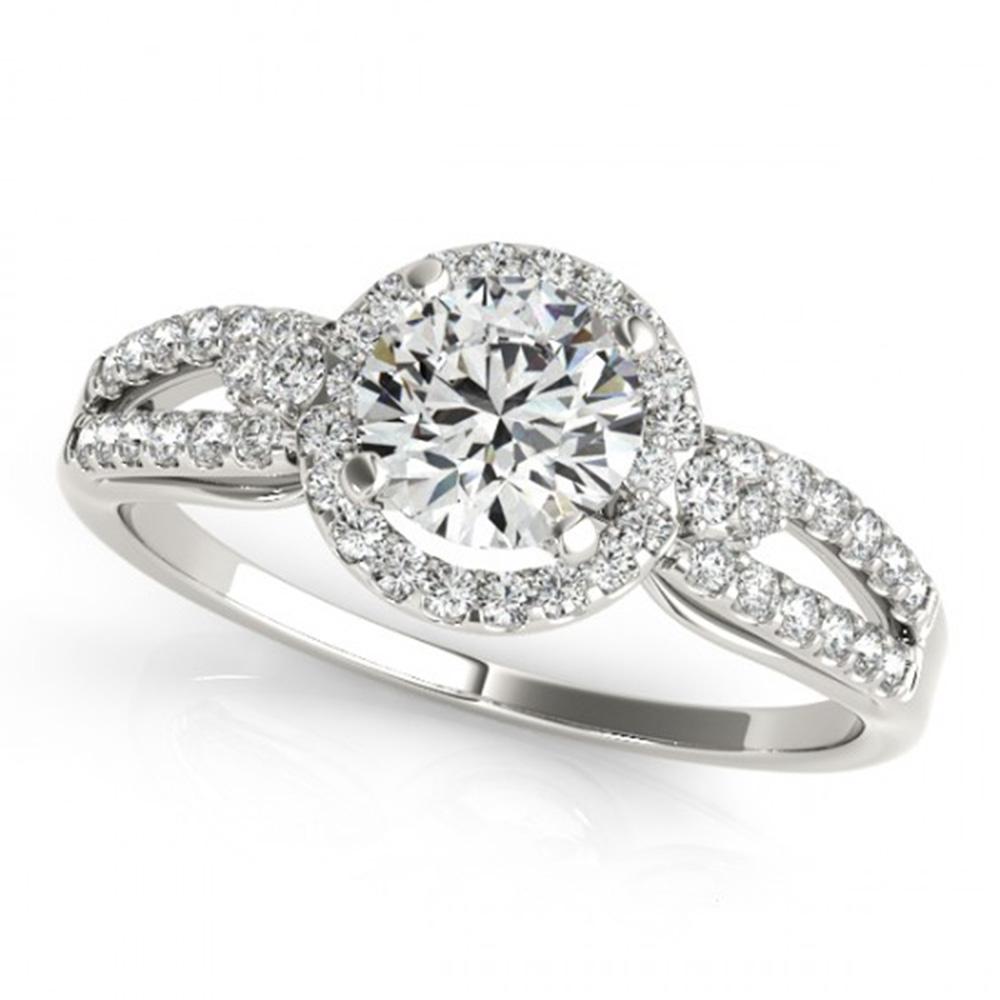 Natural 1 ctw Diamond Solitaire Halo Ring 14k White: Natural 1 ctw Diamond Solitaire Halo Ring 14k White Gold Manufacturer's Suggested Retail Price: $8850.00 Item: Diamond Wedding Ring Total Gem weight: 1 carats Metal: Solid 14k White Gold Gold Pr