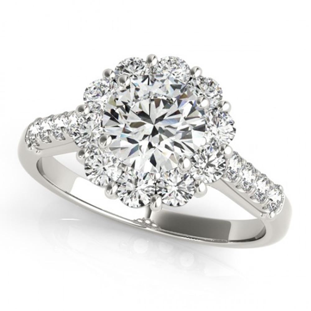 Natural 2 ctw Diamond Solitaire Halo Ring 14k White: Natural 2 ctw Diamond Solitaire Halo Ring 14k White Gold Manufacturer's Suggested Retail Price: $17550.00 Item: Diamond Wedding Ring Total Gem weight: 2 carats Metal: Solid 14k White Gold Gold P