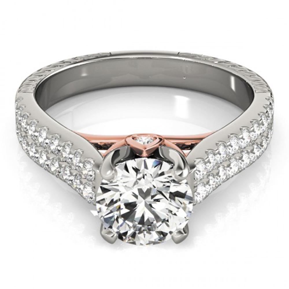 Natural 2.11 ctw Diamond Pave Ring 14k 2Tone Gold: Natural 2.11 ctw Diamond Pave Ring 14k 2Tone Gold Manufacturer's Suggested Retail Price: $29500.00 Item: Diamond Wedding Ring Total Gem weight: 2.11 carats Metal: Solid 14k White & Rose Gold Gol