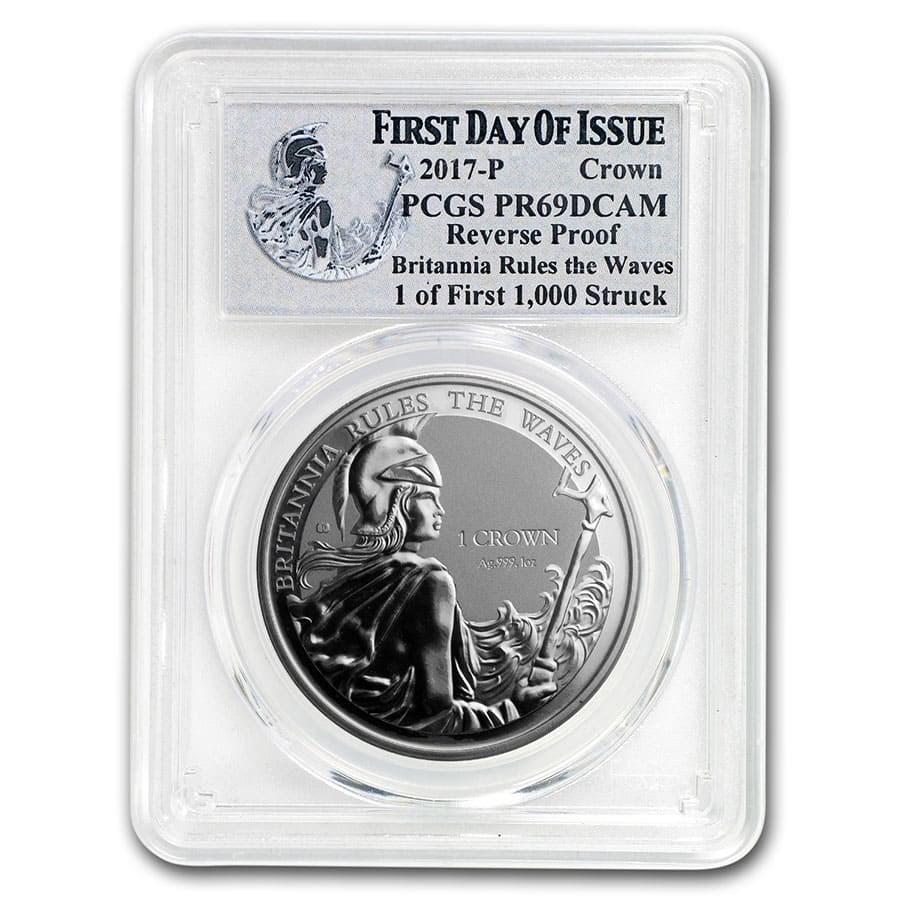 2017 Falkland Islands 1 oz Silver Britannia Reverse: 2017 Falkland Islands 1 oz Silver Britannia Reverse Proof PR-69 Your winning item will match the quality of the product shown. Dates will be according to listing, may or may not vary.