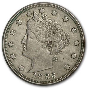 1883 Liberty Head V Nickel w/Cents AU: 1883 Liberty Head V Nickel w/Cents AU Your winning item will match the quality of the product shown. Dates will be according to listing, may or may not vary.