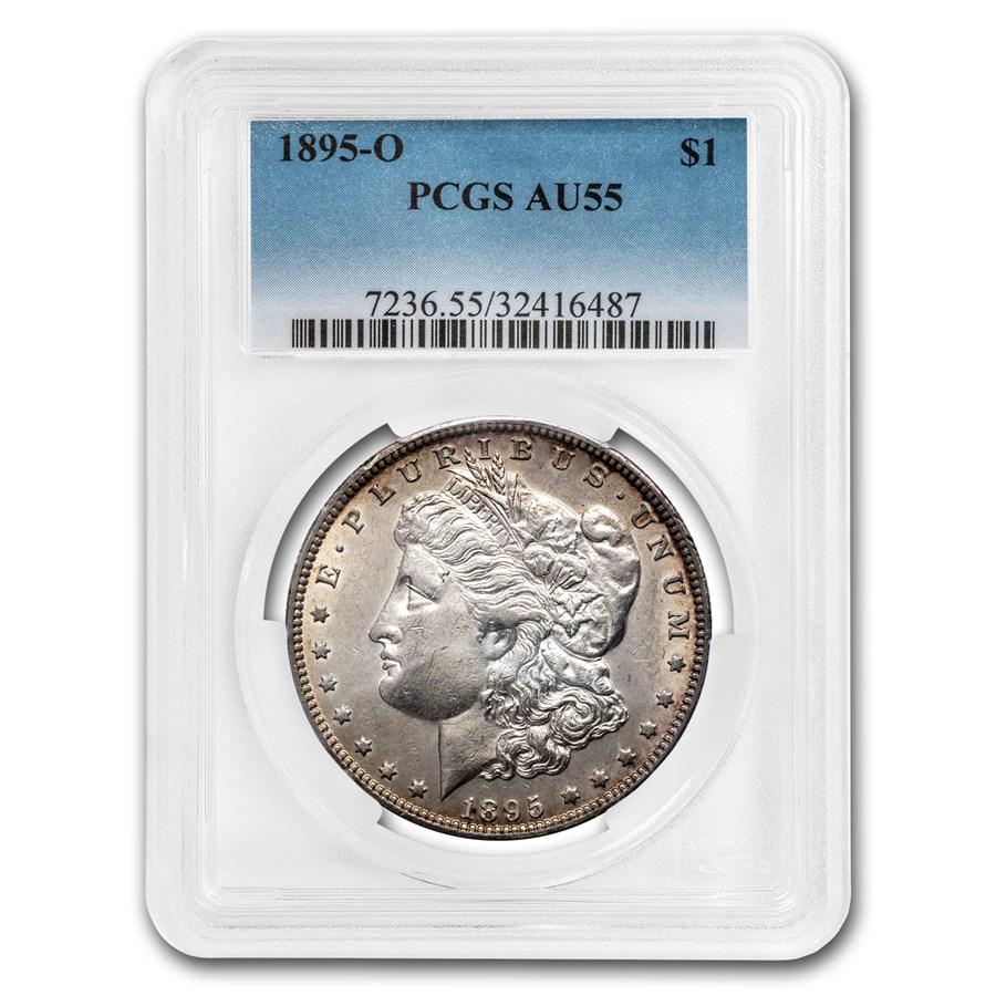 1895-O Morgan Dollar AU-55 PCGS: 1895-O Morgan Dollar AU-55 PCGS Your winning item will match the quality of the product shown. Dates will be according to listing, may or may not vary.