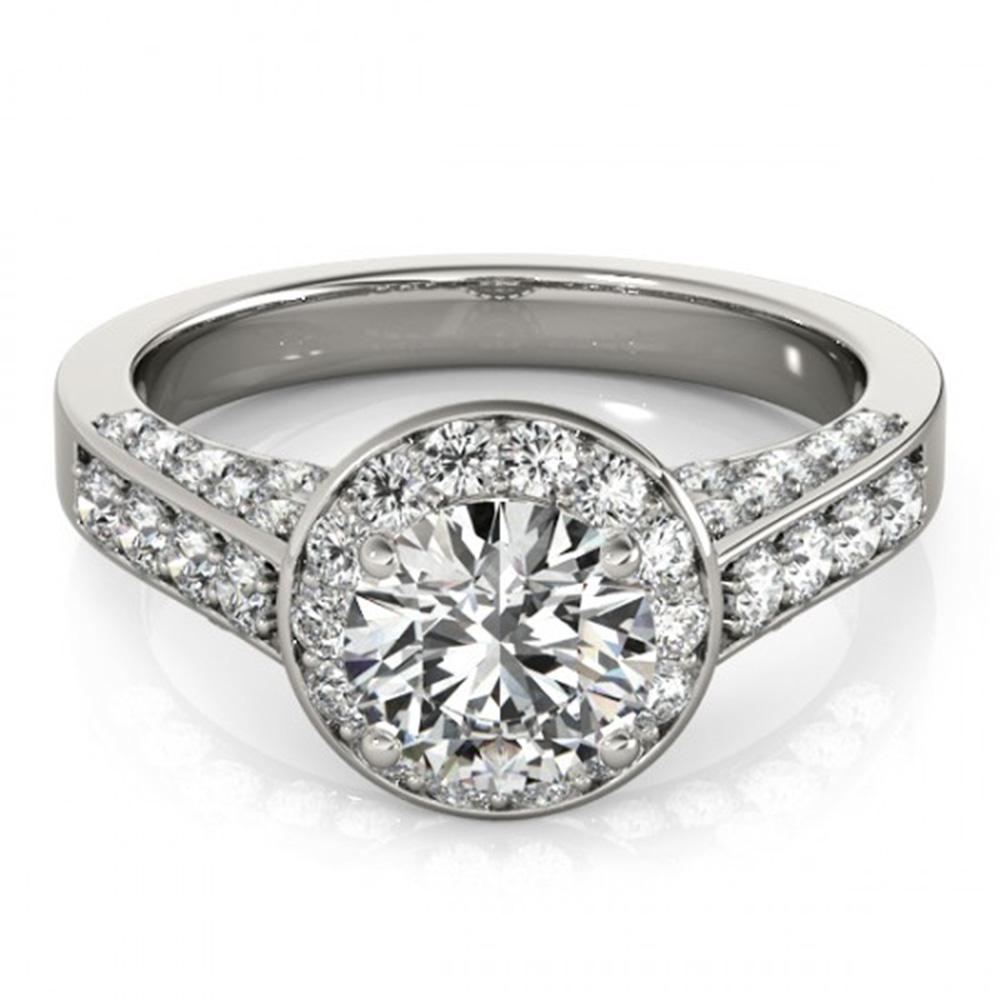 Natural 2.56 ctw Diamond Halo Ring 14k White Gold: Natural 2.56 ctw Diamond Halo Ring 14k White Gold Manufacturer's Suggested Retail Price: $30950.00 Item: Diamond Wedding Ring Total Gem weight: 2.56 carats Metal: Solid 14k White Gold Gold Produ