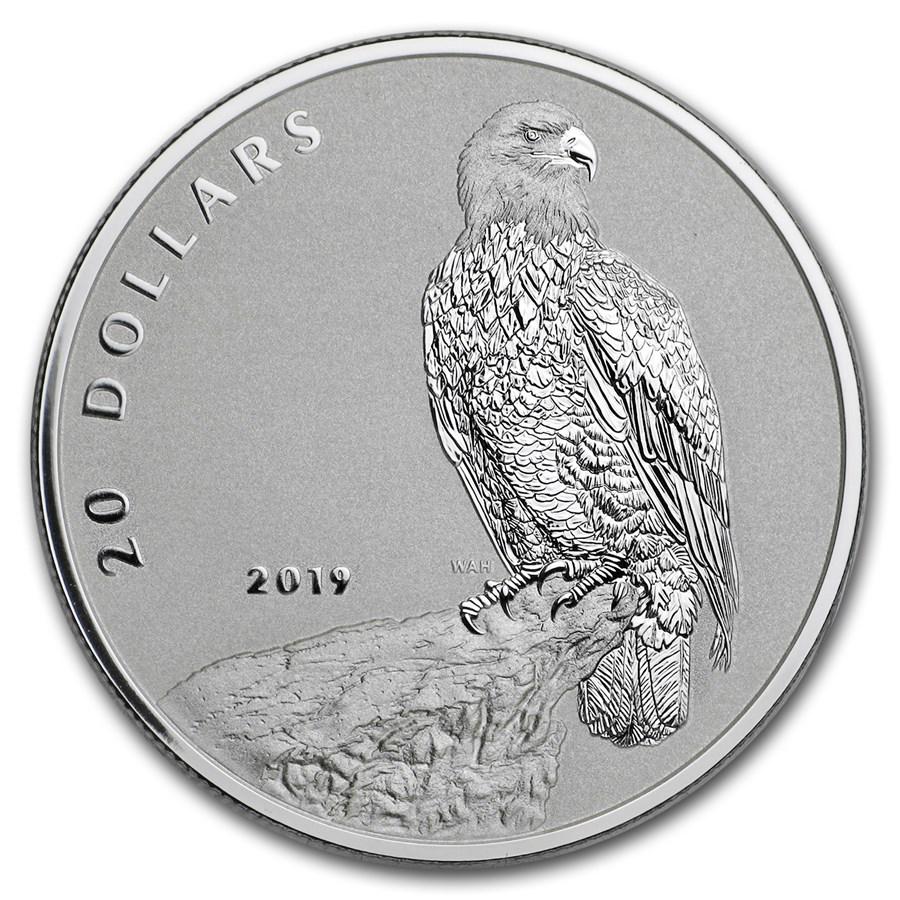 2019 Canada 1 oz Silver $20 The Valiant One: Bald Eagle: 2019 Canada 1 oz Silver $20 The Valiant One: Bald Eagle Your winning item will match the quality of the product shown. Dates will be according to listing, may or may not vary.
