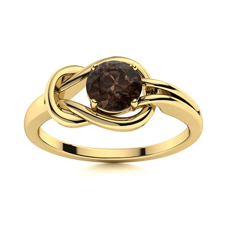 Natural 0.62 CTW Smoky Quartz Solitaire Ring 18K Yellow: Natural 0.62 CTW Smoky Quartz Solitaire Ring 18K Yellow Gold Manufacturer's Suggested Retail Price: $1260.00 Center Stone: 1 Smoky Quartz @ 0.62 ctw Center Stone Color: Cognac Center Stone Clarity: AA