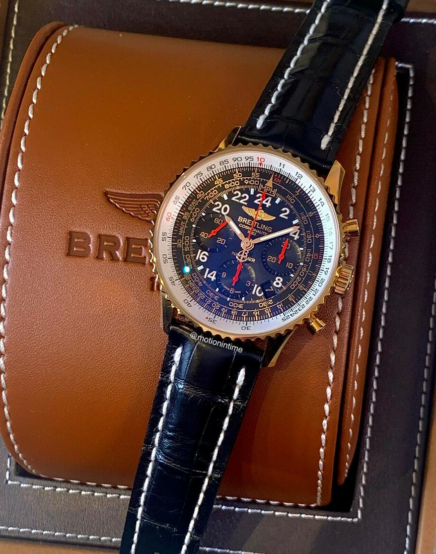 Breitling RB0210B5/BC19 Navitimer Cosmonaute 18kt Rose: Breitling RB0210B5/BC19 Navitimer Cosmonaute 18kt Rose Gold, Limited to 250pc Condition: Pre-owned: An item that has been used previously. The item may have some signs of cosmetic wear, but is fully o
