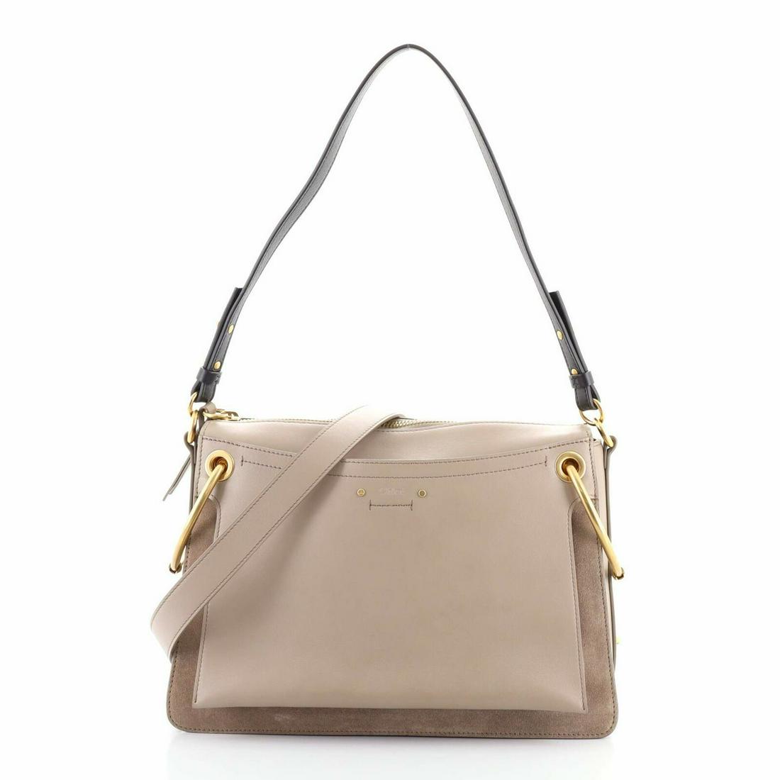 Pre-Owned Chloe Roy Shoulder Bag Leather Medium: Pre-Owned Chloe Roy Shoulder Bag Leather Medium Pre-owned: An item that has been used or worn previously. See the consignor's listing for full details and description of any imperfections. opens in a 