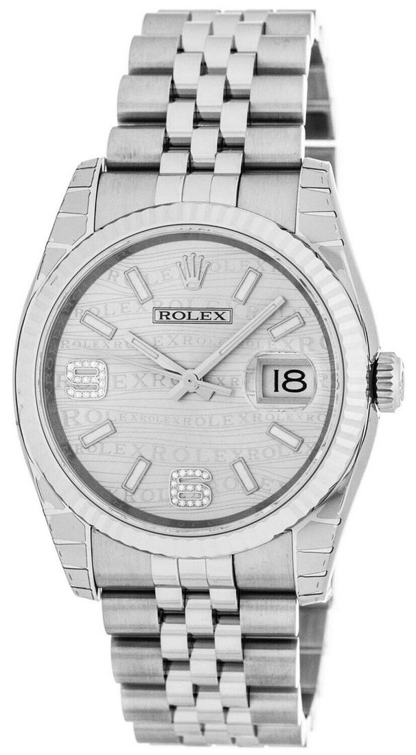 New Rolex Datejust Diamond On 6&9 Jubilee 18K White: New Rolex Datejust Diamond On 6&9 Jubilee 18K White Gold Ss Watch 116234-0159 New with tags: A brand-new, unused, and unworn item (including handmade items) in the original packaging (such as the orig