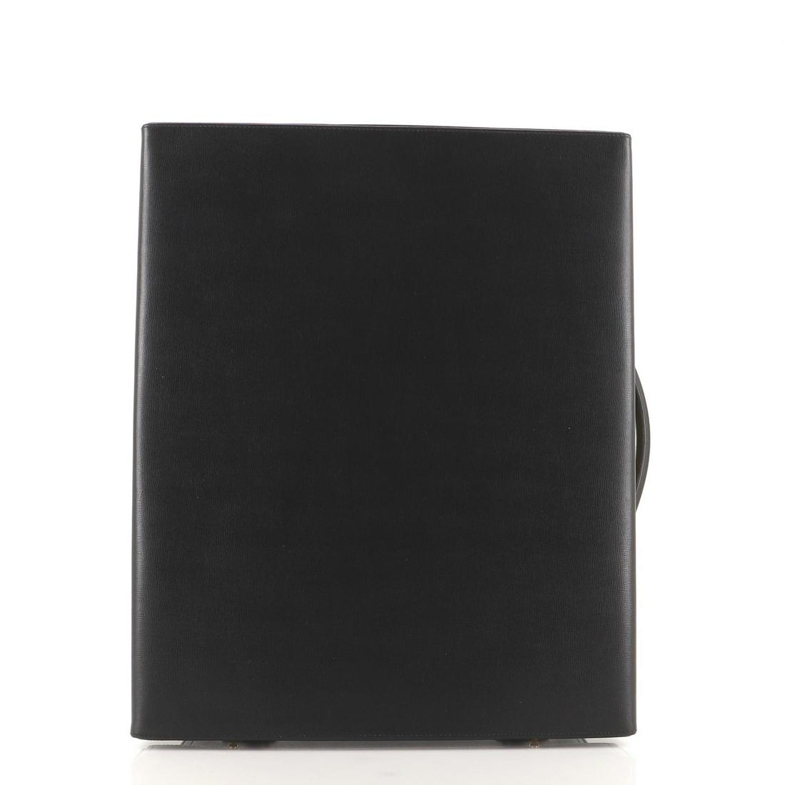 Mark Cross Grace Trolley Rolling Luggage Leather: Mark Cross Grace Trolley Rolling Luggage Leather Pre-owned - Very Good Exterior Color: Black Interior Color: Red Exterior Material: Leather Interior Material: Fabric Hardware Color: Gold <