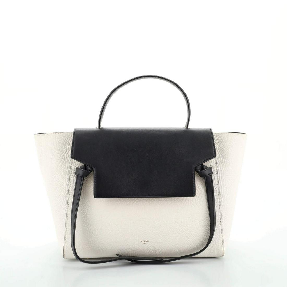 Bicolor Belt Bag Leather Mini