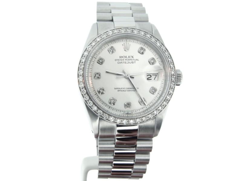 Rolex Datejust 1600/1601/1603 Vintage 36mm Mens Watch: Rolex Datejust 1600/1601/1603 Vintage 36mm Mens Watch SpecificationsBrand: RolexModel Name: DatejustModel No.: 1600/1601/1603Gender: Men’sCase Diameter: 36mmBox: NoPapers: NoWarranty: YesCondition: