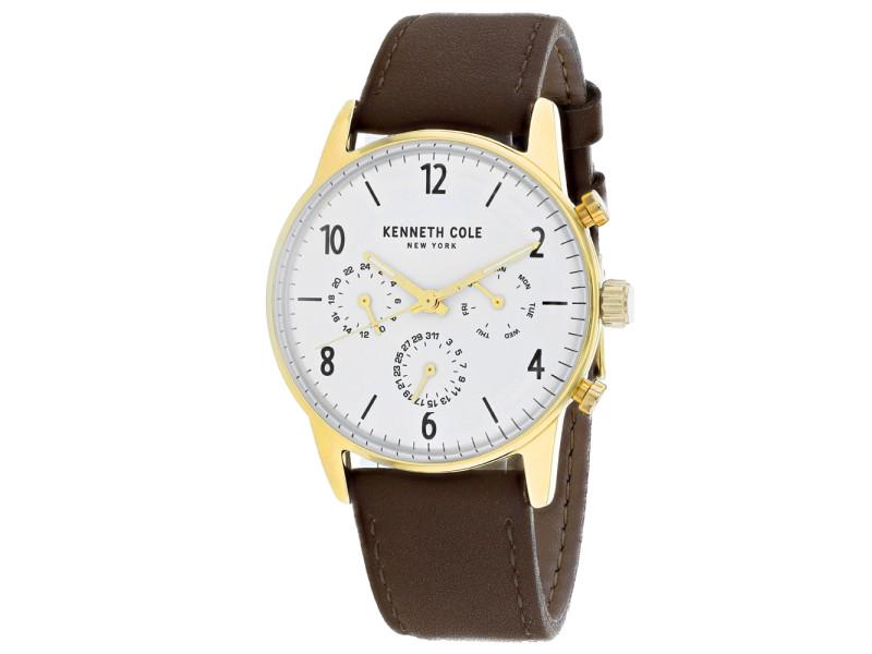 Kenneth Cole Mens Dress Sport: Kenneth Cole Mens Dress Sport Stainless steel case, Leather strap, White dial, Quartz movement, Scratchresistant mineral, Water resistant up to 3 ATM - 30 meters - 100 feet Product Code: KC50953004-39