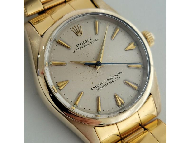 Mens Rolex Oyster Perpetual 1014 34mm Automatic Gold: Mens Rolex Oyster Perpetual 1014 34mm Automatic Gold Capped SKU: RBJ-255239809020-E Brand: Rolex Condition: Pre-Owned Model: Rolex Oyster Perpetual MORE DETAILSItem Specifics:Band Color: GoldBand Mate