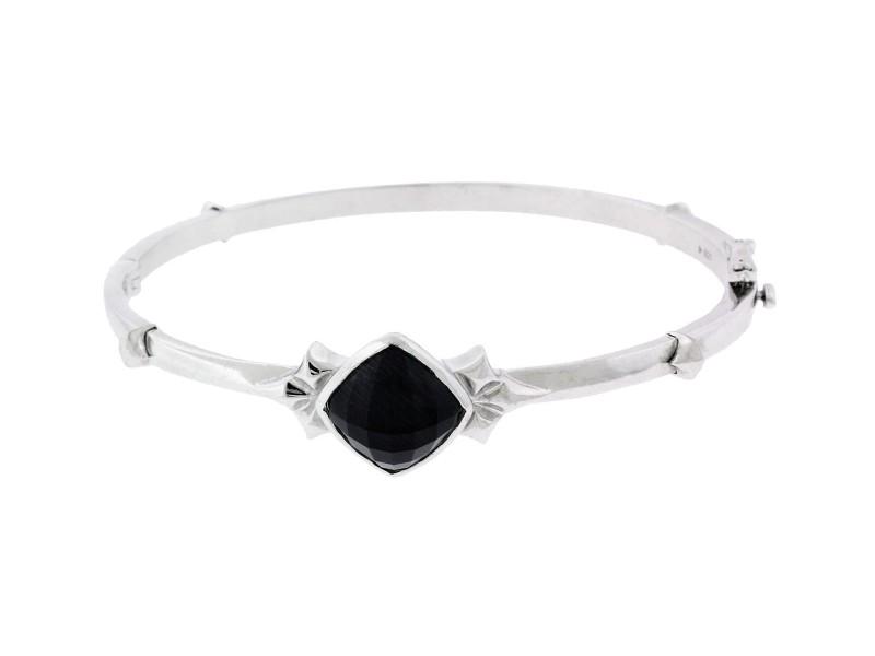 Stephen Webster 925 Sterling Silver & Crystal Haze: Stephen Webster 925 Sterling Silver & Crystal Haze Superstud Bangle Bracelet SKU: RBJ-263657006034-E Brand: Stephen Webster Condition: Never Worn Metal: Sterling Silver Stone: Crystal Size and Fit: Th
