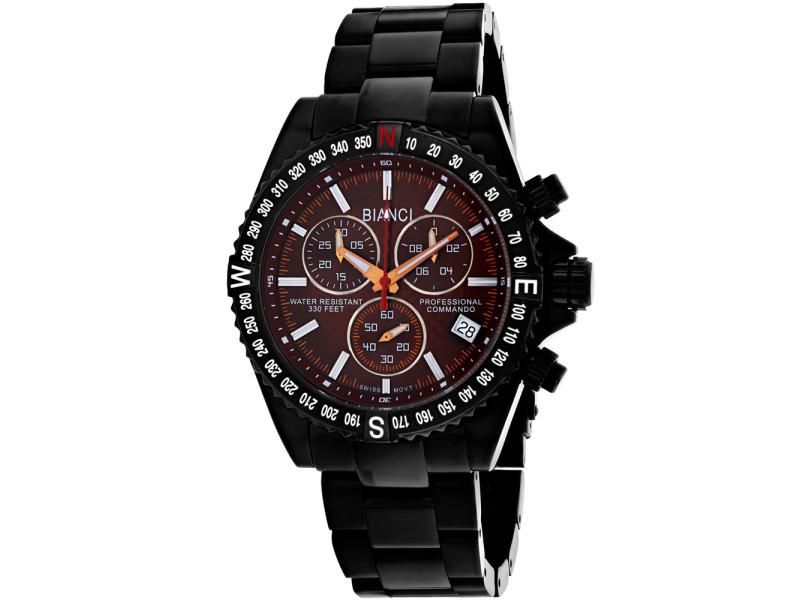 Roberto Bianci Men's Battaglia: Roberto Bianci Men's Battaglia SKU: RBJ-RB18781-39B2A Brand: Roberto Bianci Condition: Never Worn MORE DETAILSStainless steel case, Stainless steel bracelet, Brown dial, Swiss QuartzMovement, Scratch 