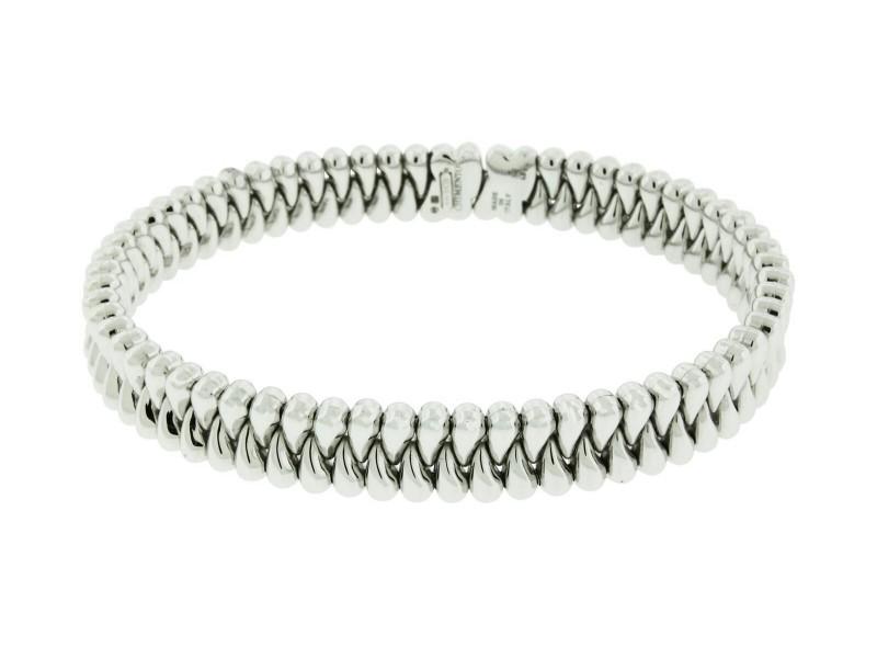 Chimento 18k White Gold Bangle Bracelet Size M: Chimento 18k White Gold Bangle Bracelet Size M SKU: RBJ233493442091E Brand: Chimento Condition: Never Worn Metal: White Gold Model: 233493442091E Size and Fit: Length: 7.5 inches Details: