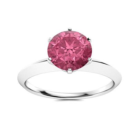 Natural 2.52 CTW Tourmaline Solitaire Ring 18K White Gold: Natural 2.52 CTW Tourmaline Solitaire Ring 18K White Gold Manufacturer's Suggested Retail Price: $3900.00 Center Stone: 1 Tourmaline @ 2.52 ctw Center Stone Color: Pink Center Stone Clarity: AAAA Cent