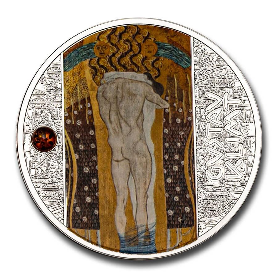 2021 Cameroon Silver Gustav Klimt: Beethoven Frieze: 2021 Cameroon Silver Gustav Klimt: Beethoven Frieze Product ID: 238462 Year: 2021 Grade: Proof Grade Service: None Denomination: 500 francs CFA Mint Mark: Not Shown Metal Content: 0.544 t