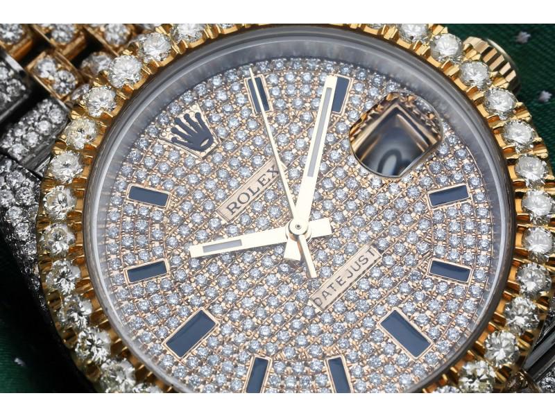 Rolex Datejust 41mm 126303 Custom Diamond Yellow Gold and Stainless Steel Watch: Rolex Datejust 41mm 126303 Custom Diamond Yellow Gold and Stainless Steel Watch SKU: RBJDR126303-E21A8 Brand: Rolex Condition: Never Worn Final Sale: THIS ITEM IS FINAL SALE AND NOT RETURNABLE. Note: