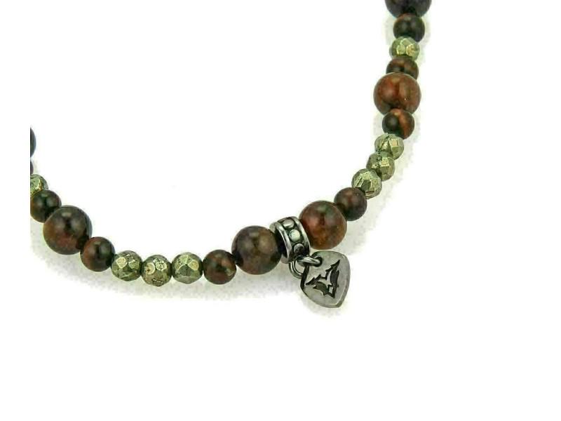 Stephen Webster Rosary Bead Sterling Bulls Eye & Pyrite Necklace: Stephen Webster Rosary Bead Sterling Bulls Eye & Pyrite Necklace SKU: RBJ203875060217-E Brand: Stephen Webster Condition: Never Worn Metal: Sterling Silver Model: 203875060217-E Item Specifics:Brand: