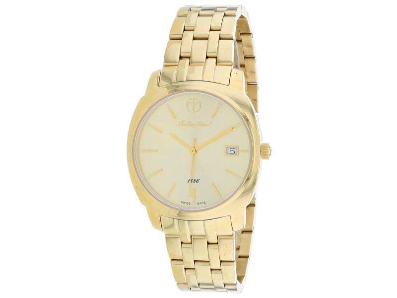 Mathey Tissot Womens Smart: Mathey Tissot Womens Smart SKU: RBJD6940MPDI-39B2A Brand: Mathey Tissot Condition: Never Worn Stainless steel case, Stainless steel bracelet, Gold dial, Quartz movement,Scratch resistant sapphire, Wat