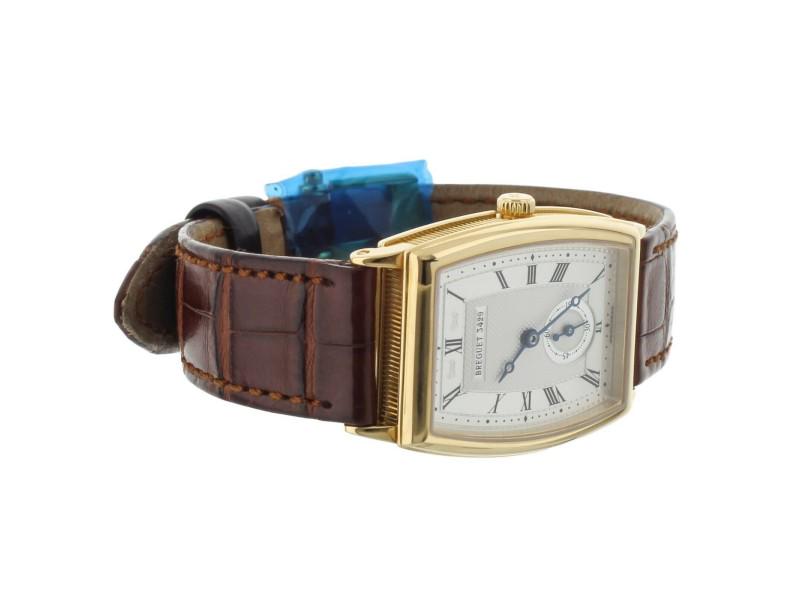 Breguet Heritage Auto Silver Dial Yellow Gold Brown Crocodile 8670: Breguet Heritage Auto Silver Dial Yellow Gold Brown Crocodile 8670 SKU: RBJ304423459532-E Brand: Breguet Condition: Pre-Owned Model: Breguet Heritage Final Sale: THIS ITEM IS FINAL SALE AND NOT RETURN