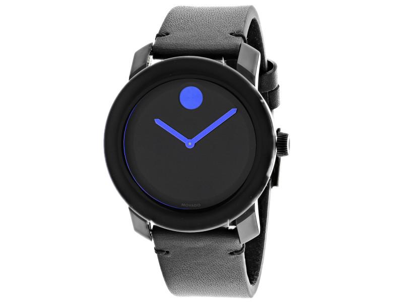 Movado Mens Bold: Movado Mens Bold Product Code: 3600307-39B2A Brand: Movado Condition: Never Worn Details: Stainless steel case, Leather strap, Black dial, Swiss Quartz movement, Scratchresistant K1 Crystal, Water res