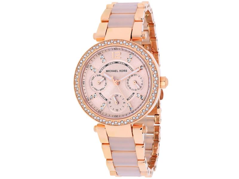 Michael Kors Womens Parker: Michael Kors Womens Parker Product Code: MK6110-39B2A Brand: Michael Kors Condition: Pre-Owned Details: Steel case with Stainless steel caseback, Stainless steel bracelet, Gold tone dial, Quartz movem