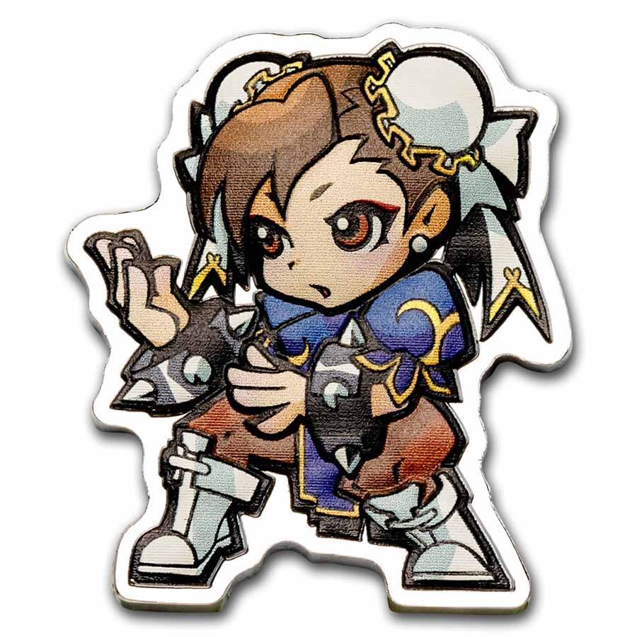 2021 Fiji 1 oz Silver $1 Street Fighter Mini Fighters: Chun Li: 2021 Fiji 1 oz Silver $1 Street Fighter Mini Fighters: Chun Li RBJ No: 240418 Year: 2021 Grade: None Grade Service: None Denomination: 2 Dollars Mint Mark: Not Shown Metal Content: 1 troy