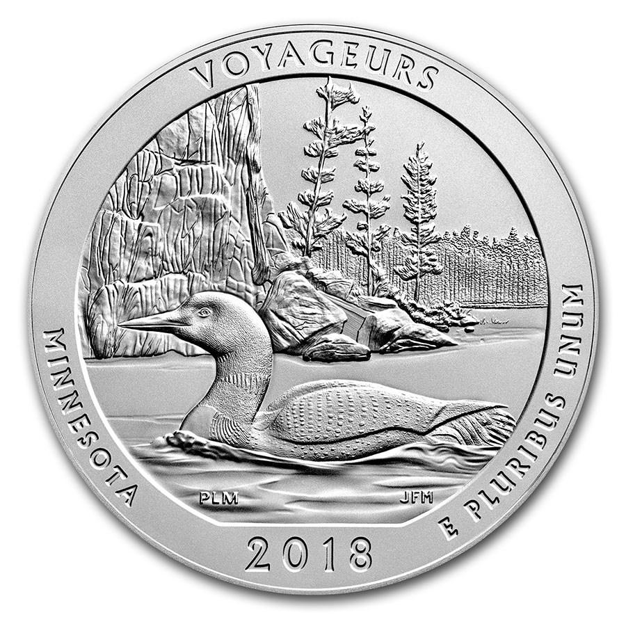 2018-P ATB Quarter Voyageurs National Park BU: 2018-P ATB Quarter Voyageurs National Park BU RBJ No: 204553 Year: 2018 Grade: Brilliant Unc Grade Service: None Denomination: 25 Cents Mint Mark: P - Philadelphia Metal Content: 0 troy o
