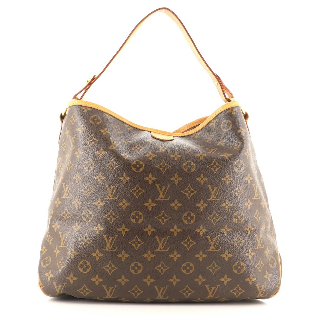 Louis Vuitton Delightful Handbag Monogram Canvas MM: Louis Vuitton Delightful Handbag Monogram Canvas MM Exterior Color: Brown Interior Color: Neutral Exterior Material: Canvas (Coated) Interior Material: Fabric Hardware Color: Gold Accessories: Dus
