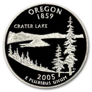 2005-S Oregon State Quarter Gem Proof: 2005-S Oregon State Quarter Gem Proof RBJ No: 47096 Year: 2005 Grade: Gem Proof Grade Service: None Denomination: 25 Cents Mint Mark: S - San Francisco Metal Content: 0 troy oz P