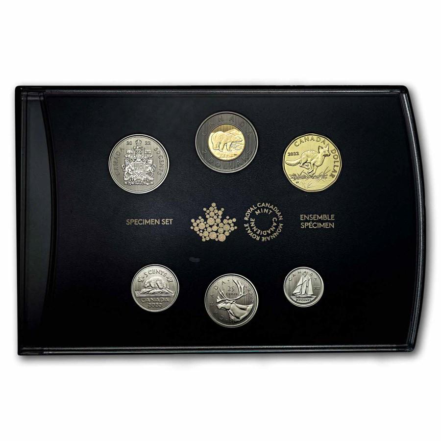 2022 Canada Specimen Set: Swift Fox: 2022 Canada Specimen Set: Swift Fox RBJ No: 246456 Year: 2022 Grade: None Grade Service: None Mint Mark: RCM (Not Shown) Metal Content: 0 troy oz Purity: .9999 Thickness: Varies