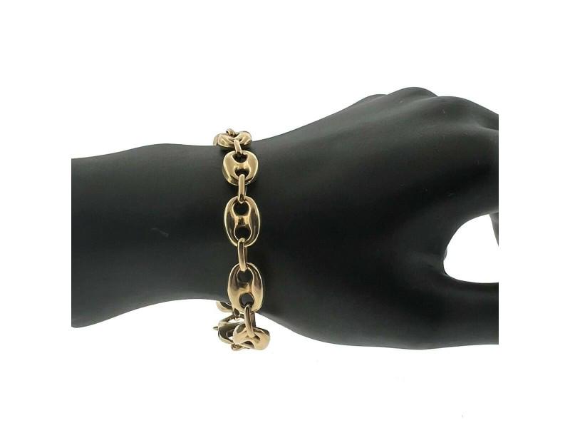 14k Yellow Gold mens Gucci Link Chain Bracelet: 14k Yellow Gold mens Gucci Link Chain Bracelet Product Code: 194926591074-E Condition: Pre-Owned Metal: Yellow Gold Model: 194926591074-E Size and Fit: Length: 8 Item Specifics:Base Metal: Yellow