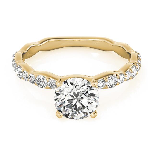 Natural 1.63 CTW Diamond Engagement Ring 18K Yellow Gold: Natural 1.63 CTW Diamond Engagement Ring 18K Yellow Gold Category: Yellow Gold Engagement Rings Style: Unique Side Stone Audience: For Women Ring Resizable: Yes Metal Type: 18K Yellow Gold