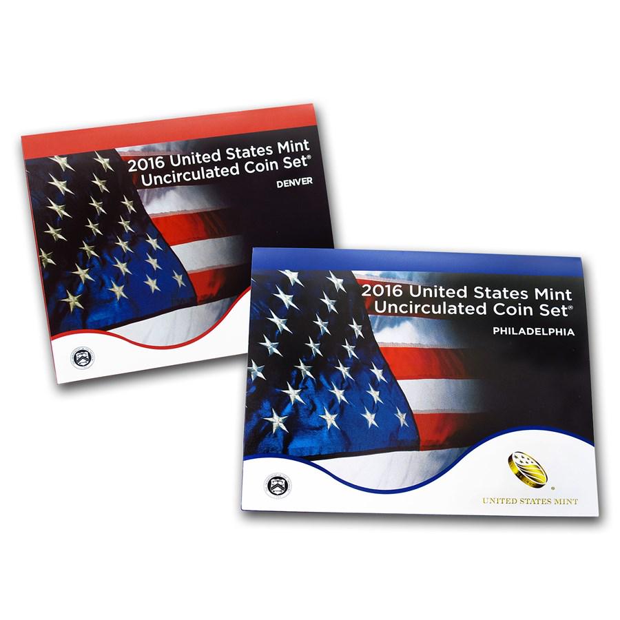 2016 U.S. Mint Set: 2016 U.S. Mint Set SKU: RBJ104548 Year: 2016 Grade: Brilliant Unc Grade Service: None Denomination: Varies Mint Mark: Varies Metal Content: 0 troy oz Purity: Other Thick