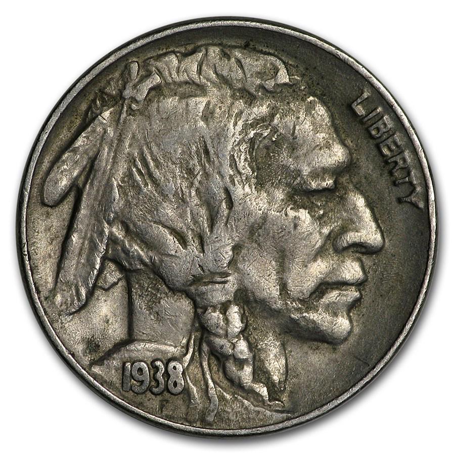1938-D Buffalo Nickel AU: 1938-D Buffalo Nickel AU RBJ No: 16654 Year: 1938 Grade: Almost Unc Grade Service: None Denomination: $0.05 Mint Mark: D - Denver Metal Content: 0 troy oz Purity: N/A Th