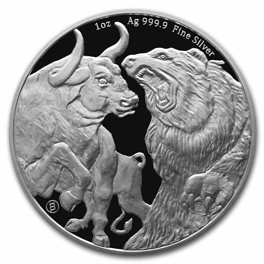 2022 Tokelau 1 oz Silver $5 Bull & Bear: 2022 Tokelau 1 oz Silver $5 Bull & Bear SKU: RBJ247041 Year: 2022 Grade: Brilliant Unc Grade Service: None Denomination: 5 Dollars Mint Mark: N/A - Not Available Metal Content: 1 troy oz