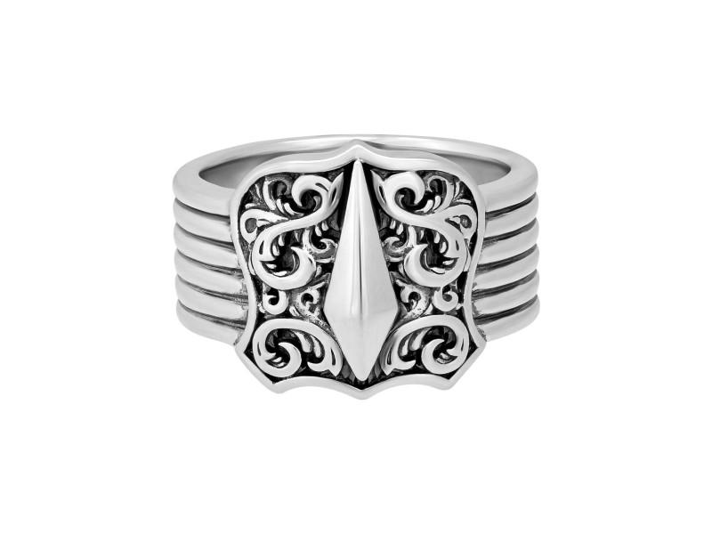 Stephen Webster 925 Sterling Silver Highwayman Shield Ring Size 10: Stephen Webster 925 Sterling Silver Highwayman Shield Ring Size 10 Product Code: 232305496145-E Condition: Never Worn Metal: Sterling Silver Size and Fit: Ring Size: 10, Dimensions: 10 to 17 mm Wide S