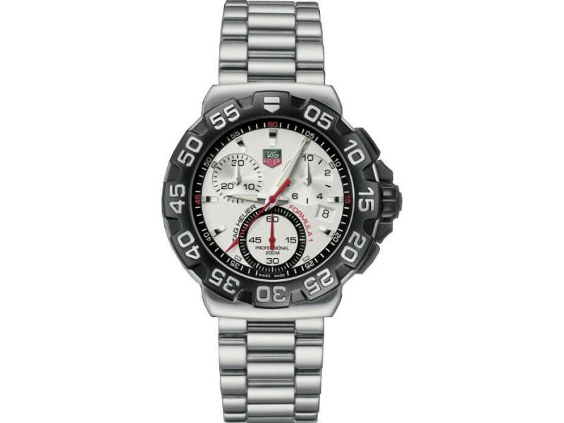 TAG HEUER FORMULA 1 CAH1111.BA0850 MENS QUARTZ CHRONOGRAPH STEEL SILVER WATCH: TAG HEUER FORMULA 1 CAH1111.BA0850 MENS QUARTZ CHRONOGRAPH STEEL SILVER WATCH Product Code: 373620733880-E Brand: Tag Heuer Condition: Pre-Owned Model: TAG Heuer Formula 1 Item Specifics: Age: Mod