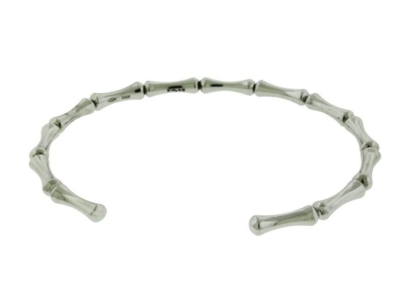 Chimento 18k White Gold Bamboo Diamond Bangle Size M: Chimento 18k White Gold Bamboo Diamond Bangle Size M Product Code: 333513099533-E Brand: Chimento Condition: Never Worn Metal: White Gold Model: 333513099533-E Size and Fit: Length: Size Medium <b