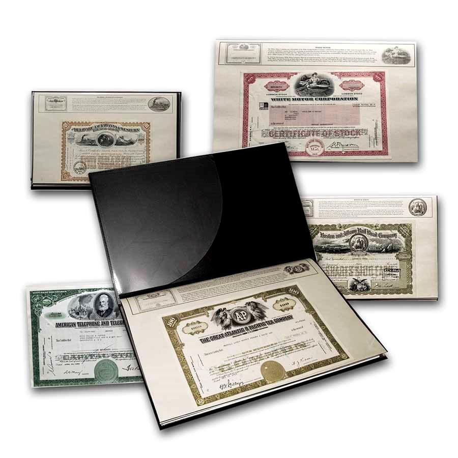 America's Great Corporations Collection Stock Certificates: America's Great Corporations Collection Stock Certificates Product ID: RBJ51573 Year: N/A Grade: None Grade Service: None Denomination: N/A Mint Mark: N/A - Not Available Metal Content: 0