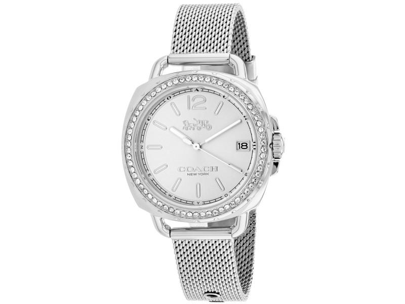 Coach womens Tatum: Coach womens Tatum Product Code: 14502755-39B2A Brand: Coach Condition: Never Worn Stainless steel case, Stainless steel bracelet, Silver dial, Quartz movement, Scratch resistant mineral, Water resist